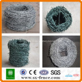 ISO, GV, BV Anping shunxing fábrica Galvanizado e pvc revestido barato arame farpado